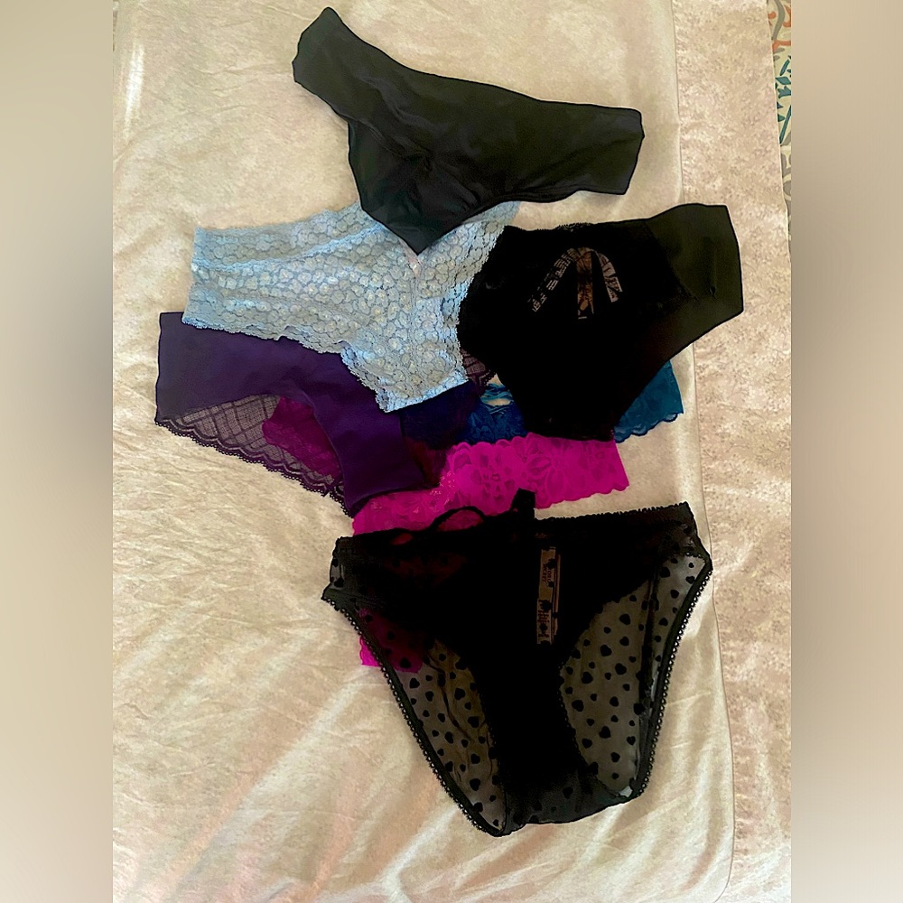 NWT 7 Bundle Victoria’s Secret Panties Sz M